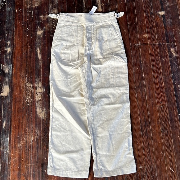 NWT Banana Republic Pleated Cargo Trousers 8S - Picture 2 of 6